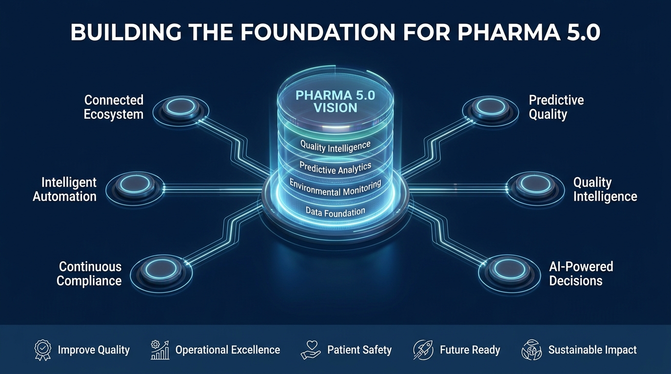 Pharma 5.0 Foundation Vision Infographic